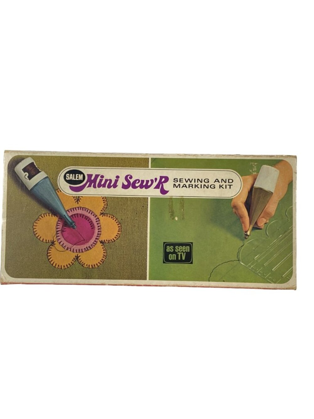 Vintage Salem Mini Sew'R Sewing & Marking Kit c1970s Complete w Box USA Seen TV